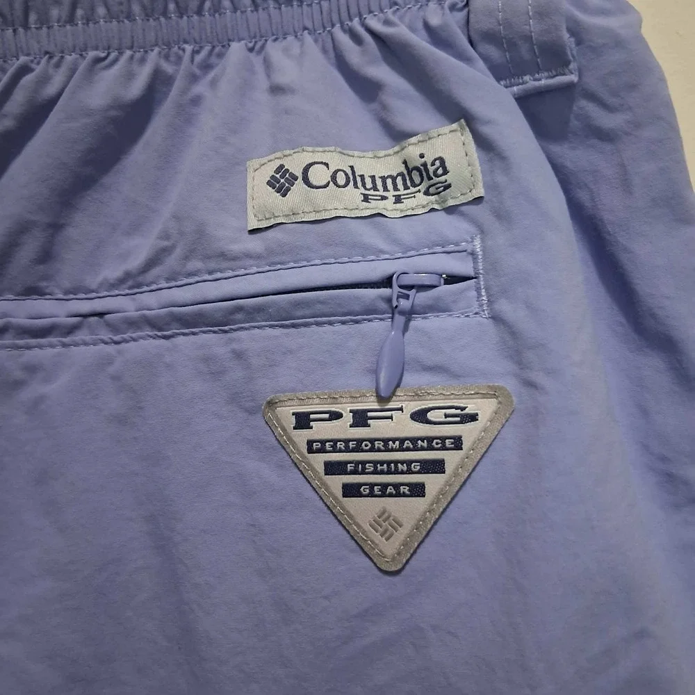 Columbia PFG Mens‎ XXL Purple Omni-Shade Fishing Shorts FM4009 Periwinkle